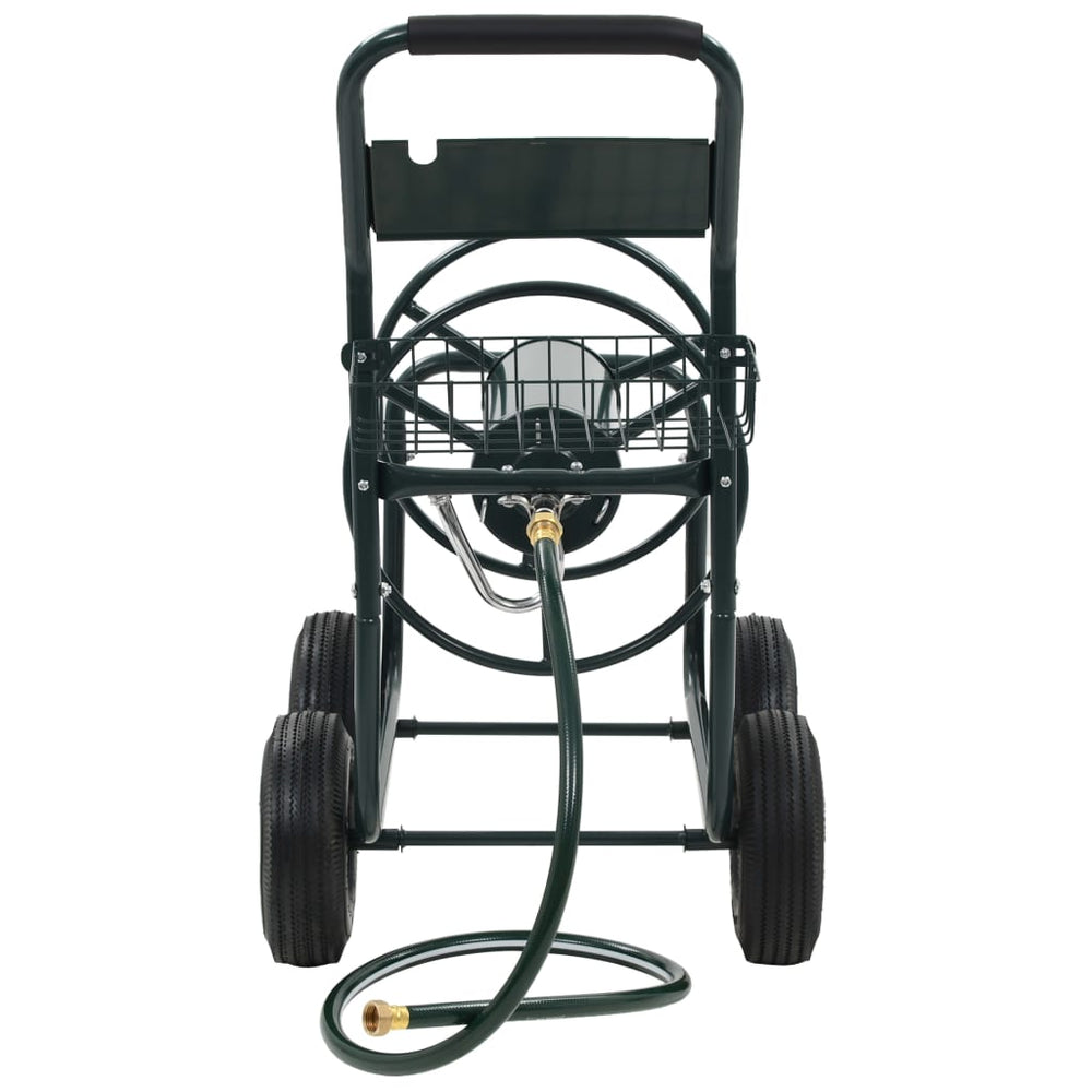 Garden Hose Trolley with 1/2&quot; Hose Connector 75 m Steel