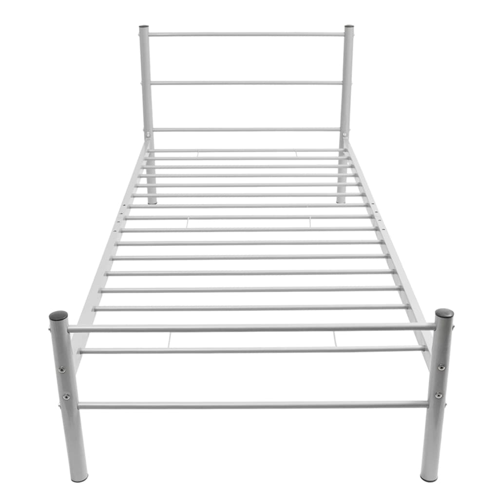 Bed Frame without Mattress Grey Metal King Single Size