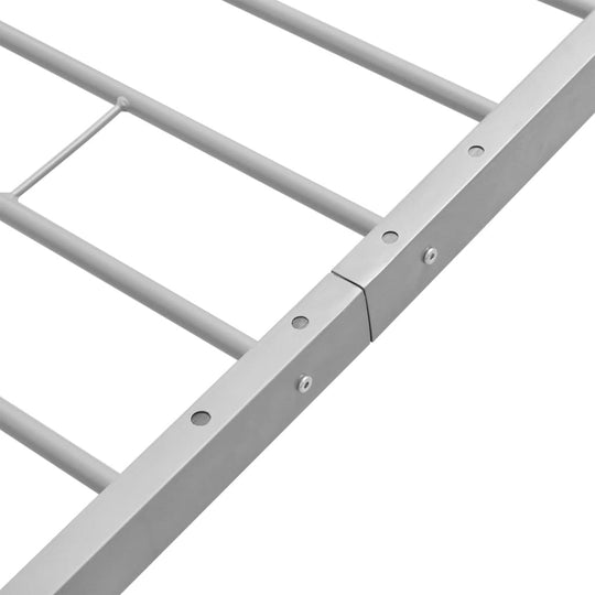 Bed Frame without Mattress Grey Metal King Single Size