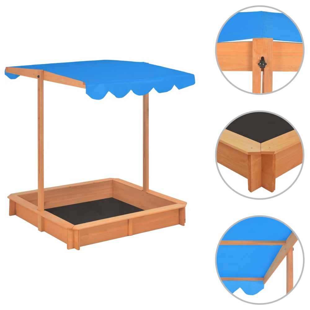 Blue, feed-cond-new, feed-sl-vidaXL Freight Payable, new, Outdoor Play Equipment, parcel, Sandboxes, Toys & Games, Toys & Games > Outdoor Play Equipment > Sandboxes, vidaXLSandbox With Adjustable Roof Fir Wood Blue Uv50 - Premium Sandboxes from vidaXL ! Shop Online Buy Now at S & D's Value Store Family Business Best Customer ServiceBlue, feed-cond-new, feed-sl-vidaXL Freight Payable, new, Outdoor Play Equipment, parcel, Sandboxes, Toys & Games, Toys & Games > Outdoor Play Equipment > Sandboxes, vidaXL