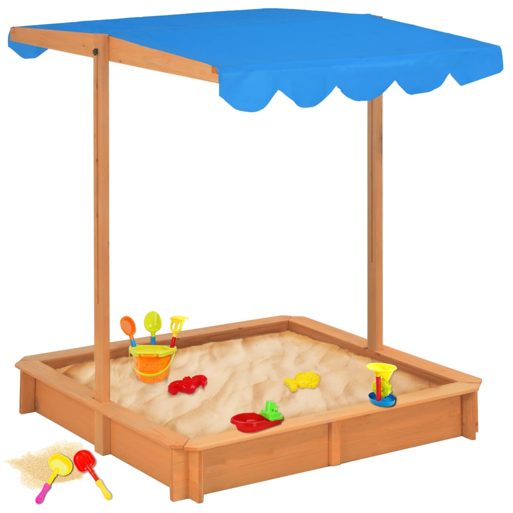 Blue, feed-cond-new, feed-sl-vidaXL Freight Payable, new, Outdoor Play Equipment, parcel, Sandboxes, Toys & Games, Toys & Games > Outdoor Play Equipment > Sandboxes, vidaXLSandbox With Adjustable Roof Fir Wood Blue Uv50 - Premium Sandboxes from vidaXL ! Shop Online Buy Now at S & D's Value Store Family Business Best Customer ServiceBlue, feed-cond-new, feed-sl-vidaXL Freight Payable, new, Outdoor Play Equipment, parcel, Sandboxes, Toys & Games, Toys & Games > Outdoor Play Equipment > Sandboxes, vidaXL