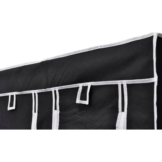 Wardrobes 2 pcs Black Fabric