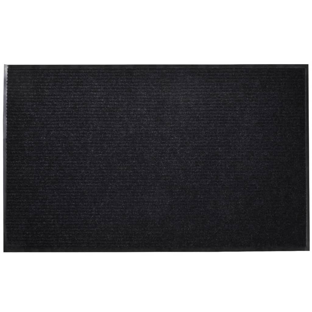 Black PVC Door Mat 120 x 180 cm