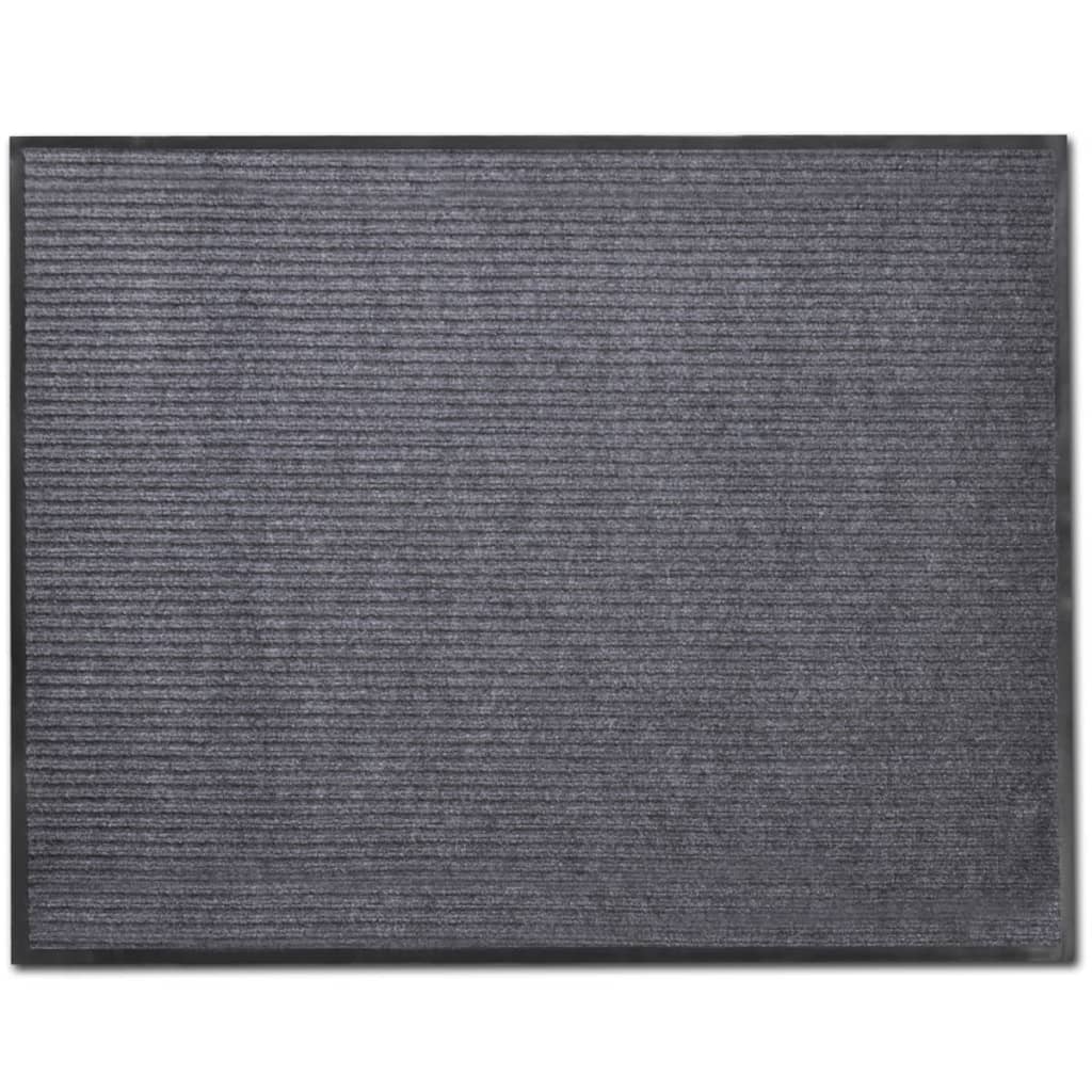 Grey PVC Door Mat 120 x 180 cm