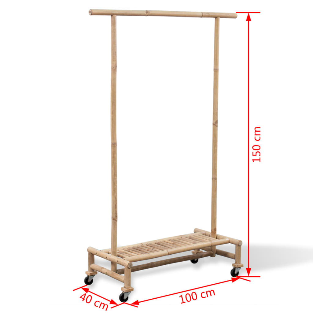 Bamboo Clothes Rack