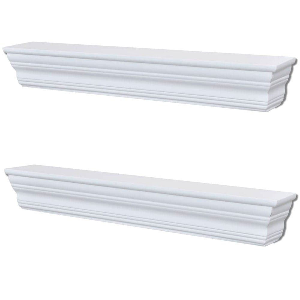 Wall Shelves &quot;Aaliyah&quot; 2 pcs White