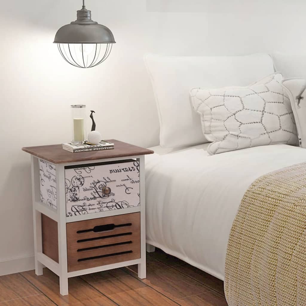 Bedside Cabinets 2 pcs Wood