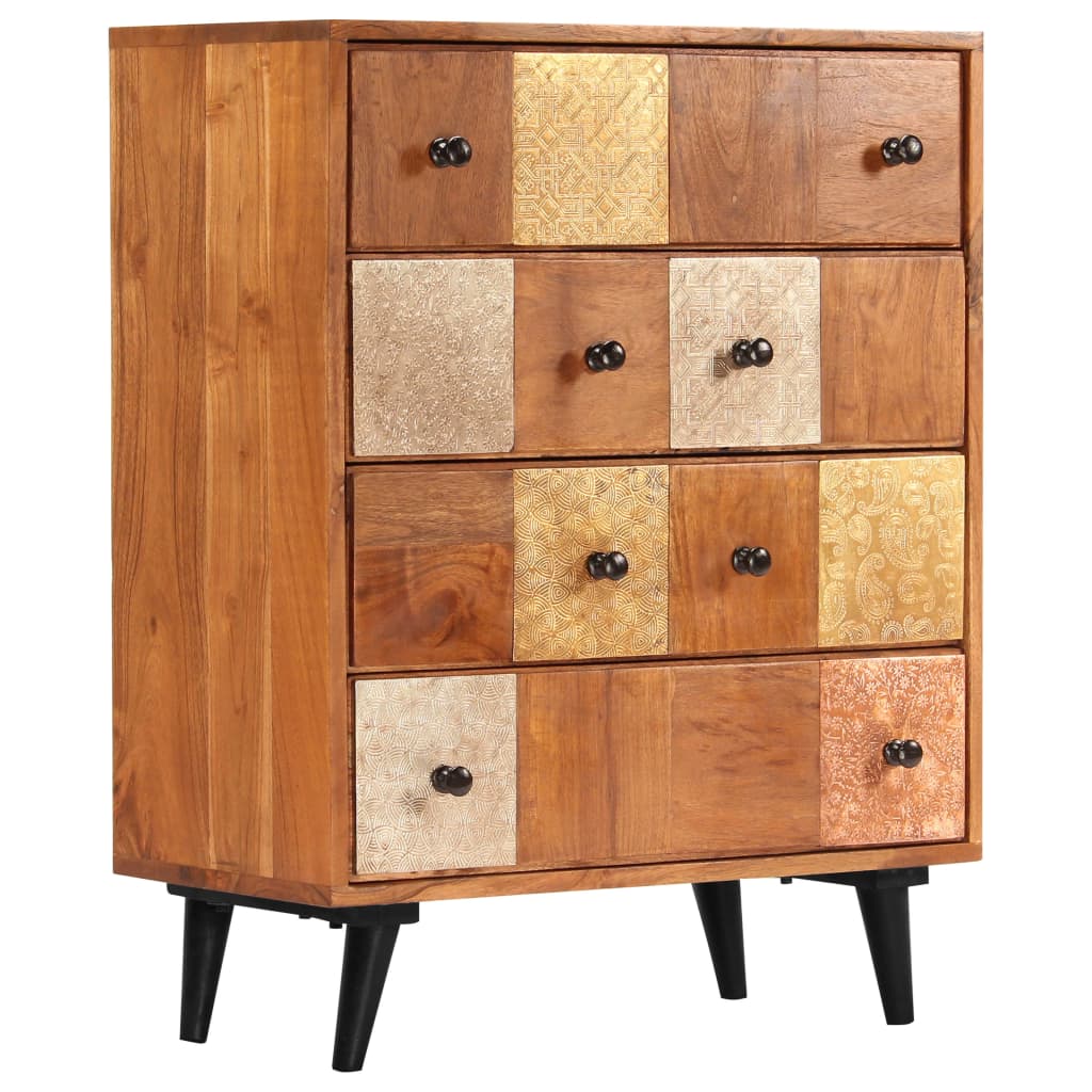 Chest of Drawers 60x30x75 cm Solid Acacia Wood