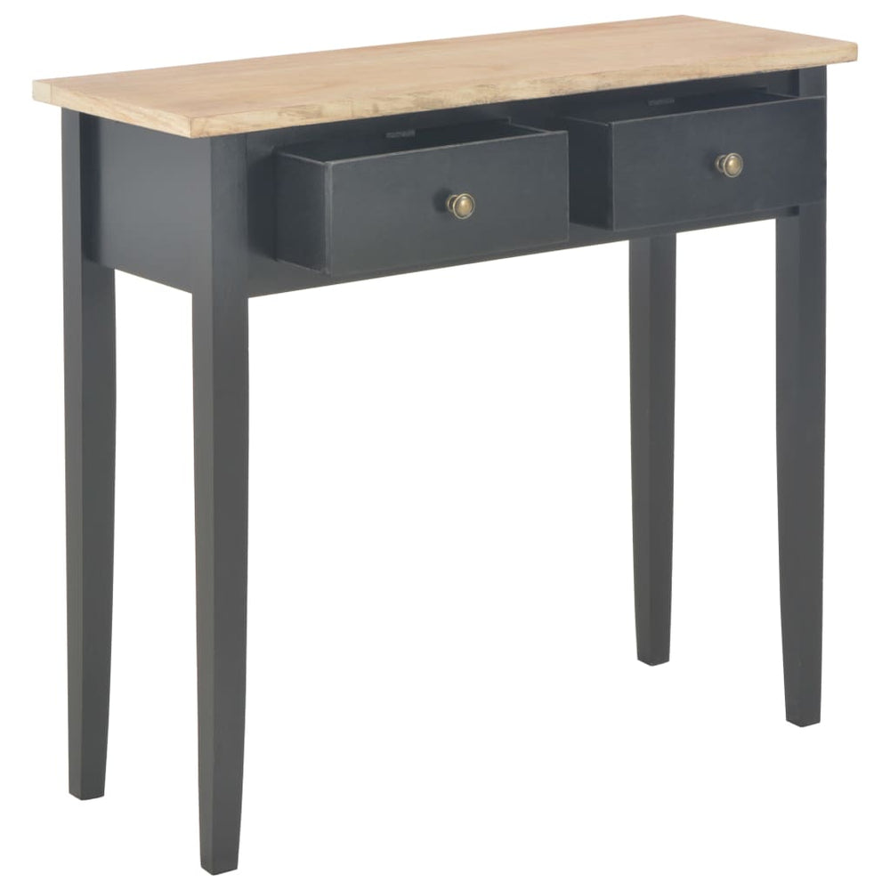 Dressing Console Table Black 79x30x74 cm Wood