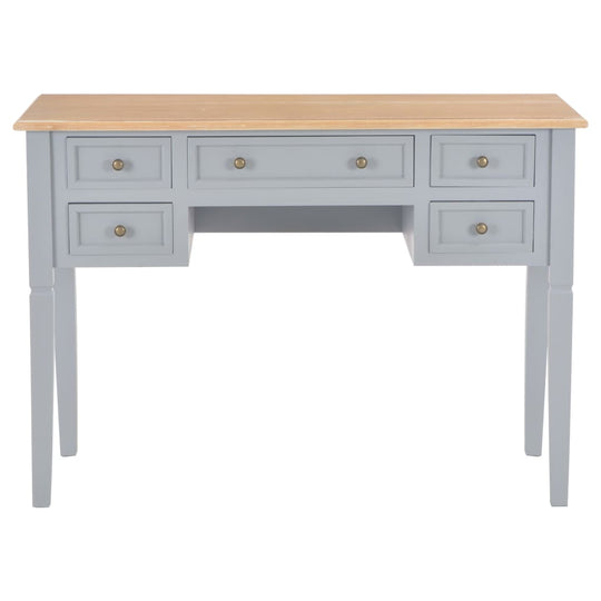 Writing Desk Grey 109.5x45x77.5 cm Wood