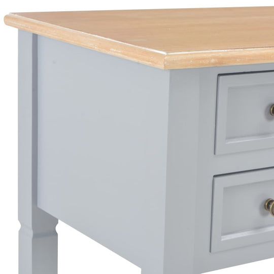 Writing Desk Grey 109.5x45x77.5 cm Wood