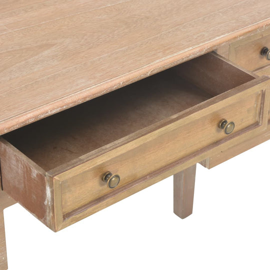 Writing Desk Brown 109.5x45x77.5 cm Wood