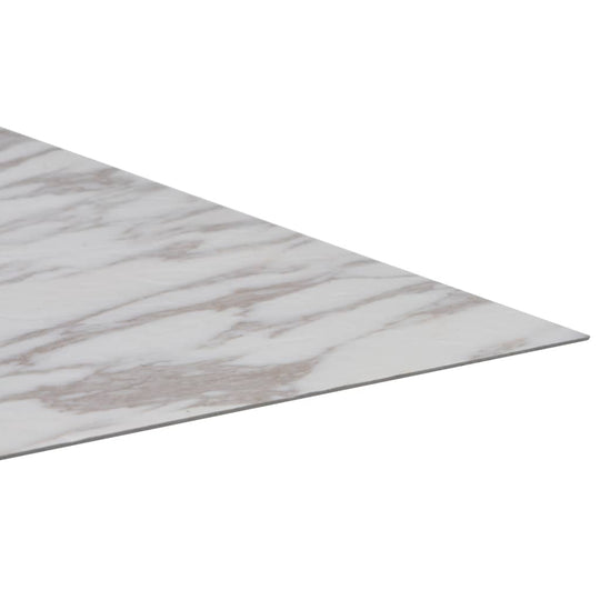 Self-adhesive PVC Flooring Planks 5.11 m? White Marble