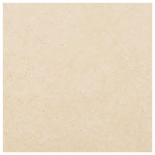 Beige self-adhesive PVC flooring plank with natural texture and durable, waterproof design.