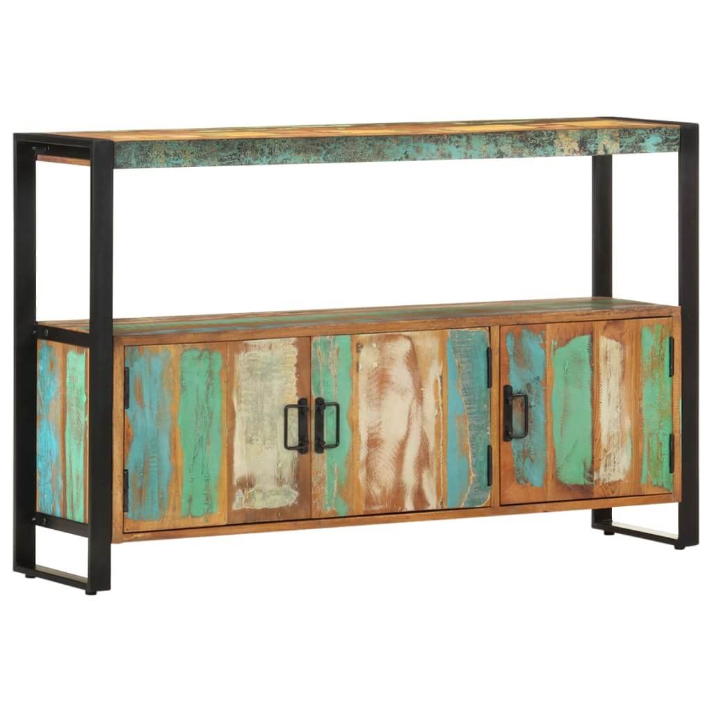 Sideboard 120X30X75 Cm Solid Reclaimed Wood