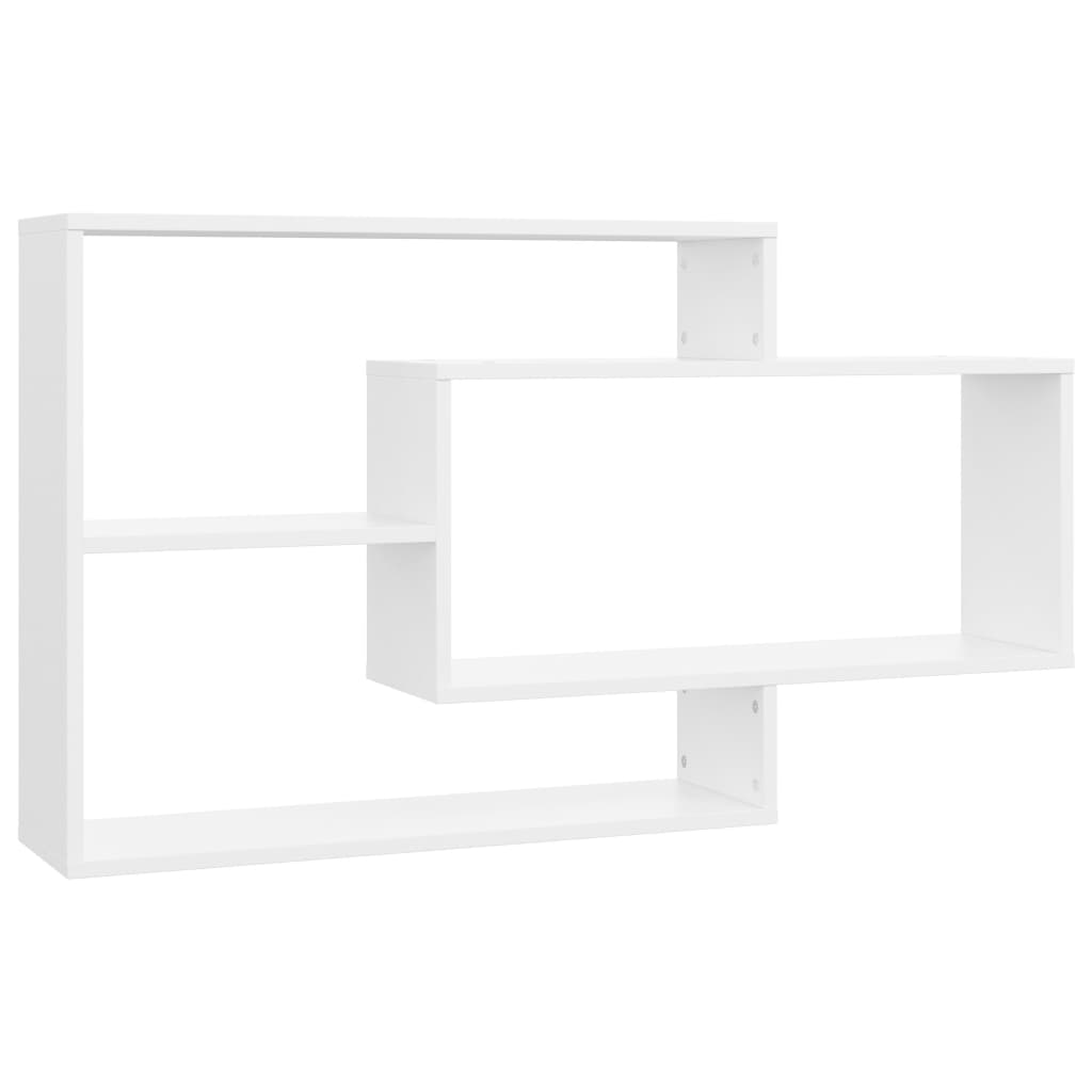 Wall Shelves White 104x20x58.5 cm Engineered Wood