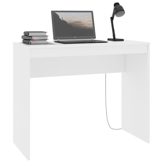 Desk White 90x40x72 cm Engineered Wood