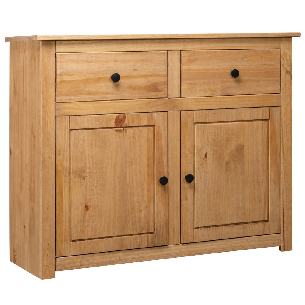 Sideboard 93X40X80 Cm Solid Pinewood Panama Range