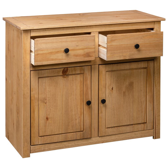 Sideboard 93X40X80 Cm Solid Pinewood Panama Range