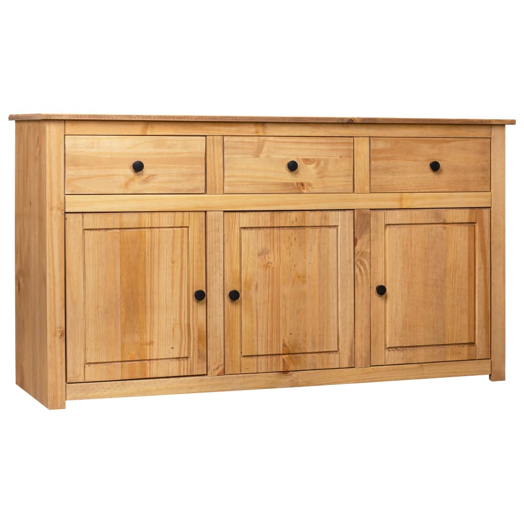 Sideboard 135X40X80 Cm Solid Pinewood Panama Range