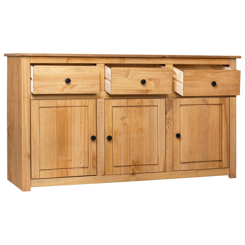 Sideboard 135X40X80 Cm Solid Pinewood Panama Range