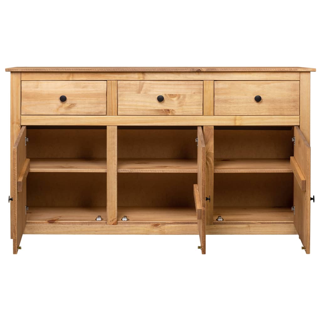 Sideboard 135X40X80 Cm Solid Pinewood Panama Range