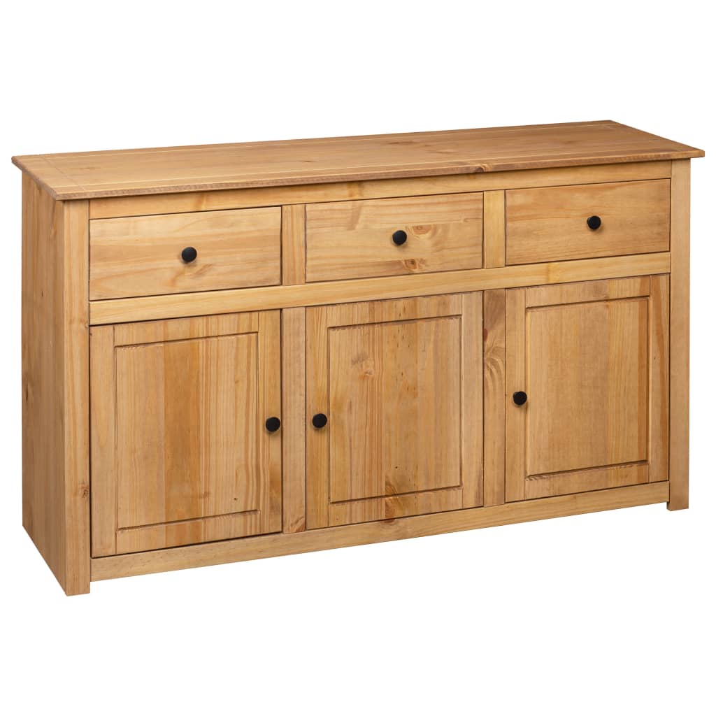 Sideboard 135X40X80 Cm Solid Pinewood Panama Range