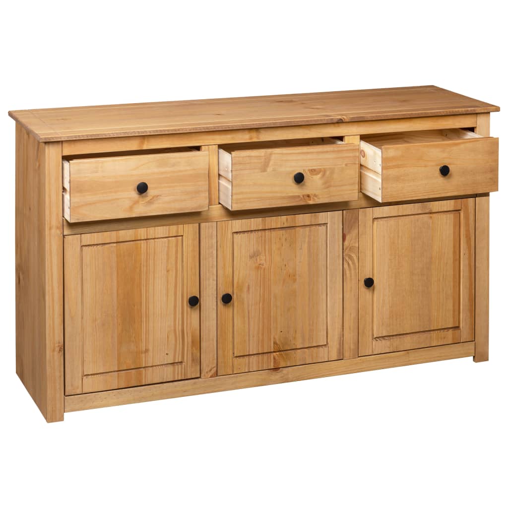 Sideboard 135X40X80 Cm Solid Pinewood Panama Range