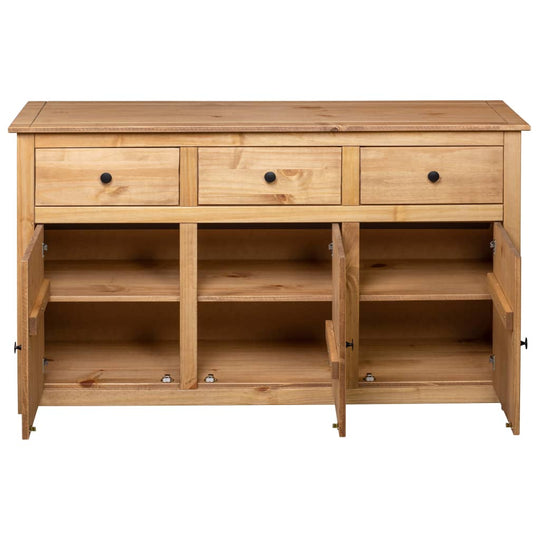 Sideboard 135X40X80 Cm Solid Pinewood Panama Range