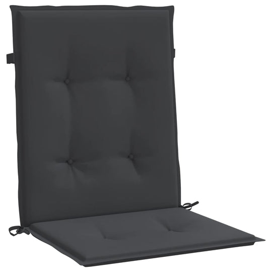 Affordable quality black garden lowback chair cushion, 100x50x3 cm, made of durable and breathable Oxford fabric.