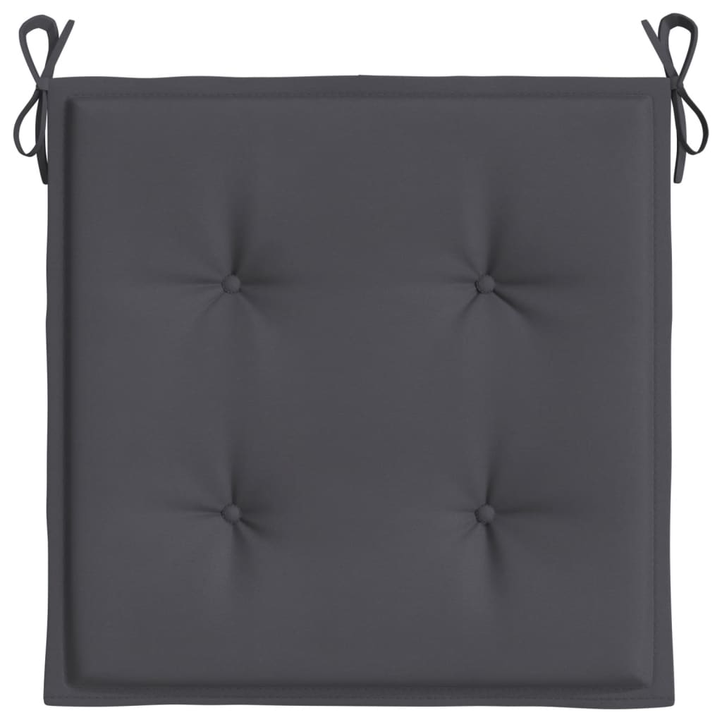 Garden Chair Cushions 4 pcs Anthracite 40x40x3 cm Oxford Fabric