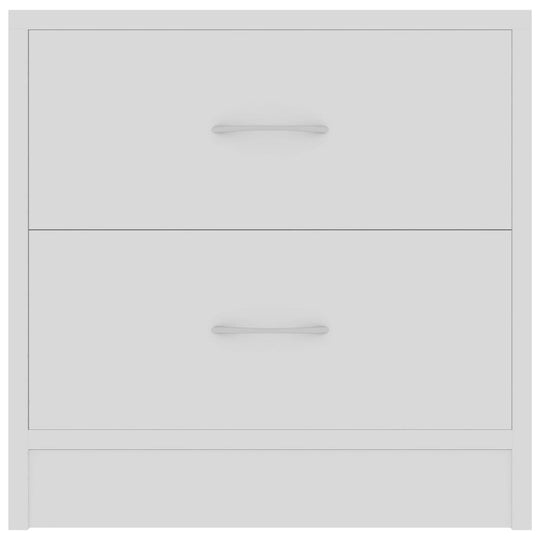 Bedside Cabinets 2 pcs White 40x30x40 cm Engineered Wood