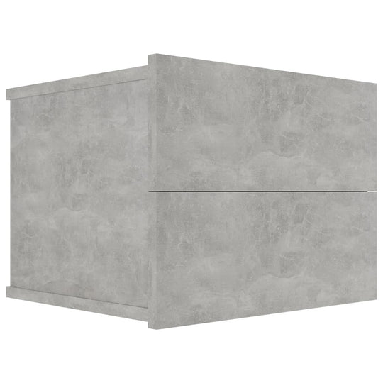 Bedside Cabinets 2 pcs Concrete Grey 40x30x30 cm Engineered Wood