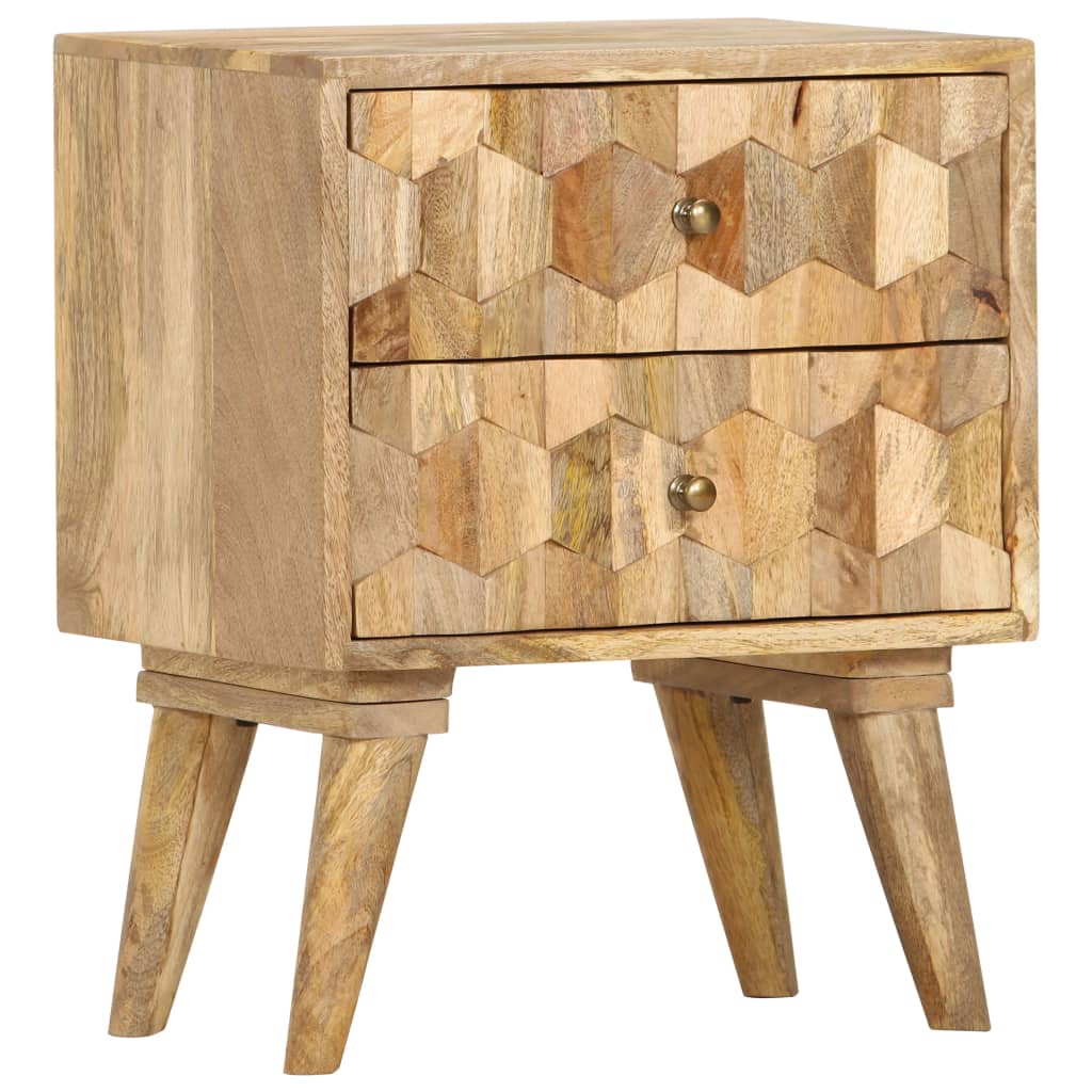 Bedside Cabinet 40x30x50 cm Solid Mango Wood