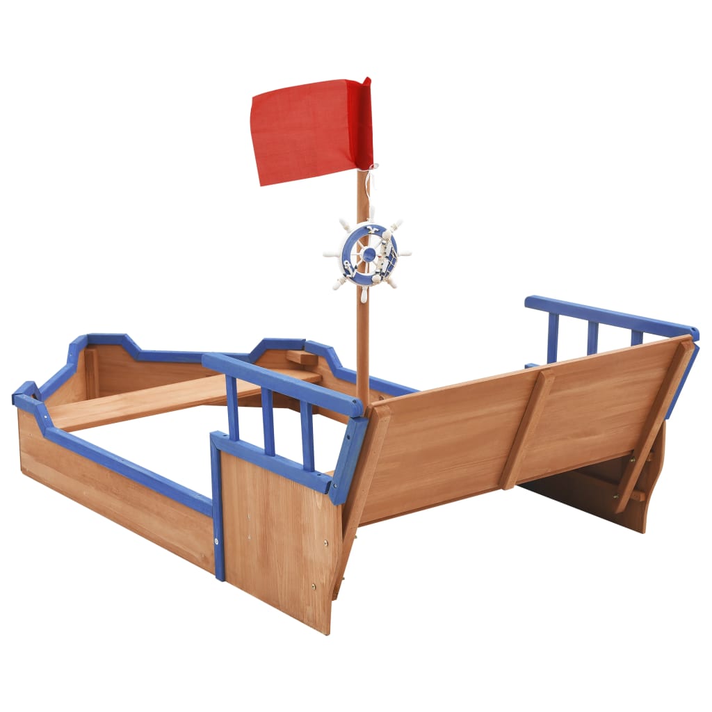 feed-cond-new, feed-sl-vidaXL Freight Payable, Multicolour, new, Outdoor Play Equipment, parcel, Sandboxes, Toys & Games, Toys & Games > Outdoor Play Equipment > Sandboxes, vidaXLSandbox Pirate Ship Firwood 190X94.5X101 Cm - Premium Sandboxes from vidaXL - Just $252! Shop Online Buy Now at S & D's Value Store Family Business Best Customer Service