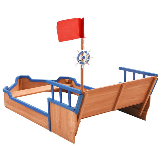 feed-cond-new, feed-sl-vidaXL Freight Payable, Multicolour, new, Outdoor Play Equipment, parcel, Sandboxes, Toys & Games, Toys & Games > Outdoor Play Equipment > Sandboxes, vidaXLSandbox Pirate Ship Firwood 190X94.5X101 Cm - Premium Sandboxes from vidaXL - Just $252! Shop Online Buy Now at S & D's Value Store Family Business Best Customer Service