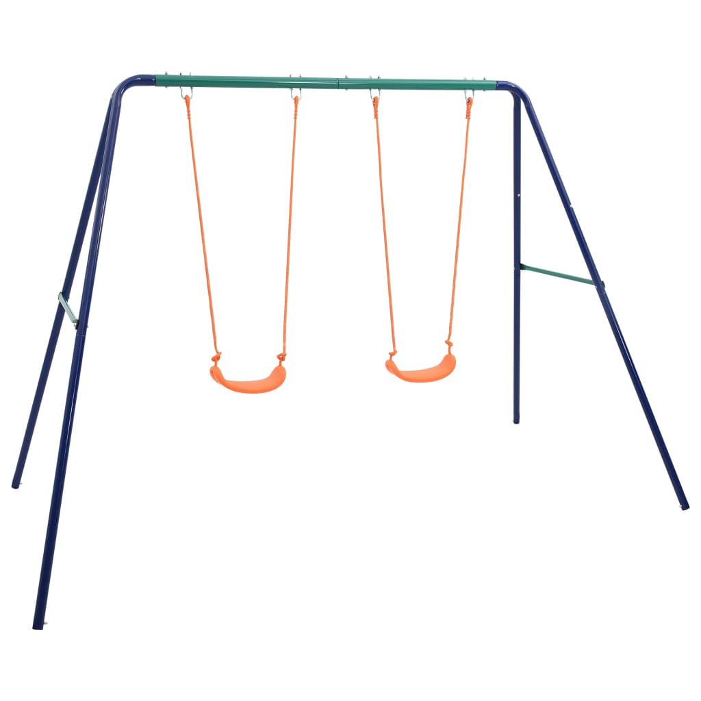 feed-cond-new, feed-sl-vidaXL Freight Payable, new, Orange, Outdoor Play Equipment, parcel, Swing Sets & Playsets, Toys & Games, Toys & Games > Outdoor Play Equipment > Swing Sets & Playsets, vidaXLSwing Set With 2 Seats Steel - Premium Swing Sets & Playsets from vidaXL - Just $139! Shop Online Buy Now at S & D's Value Store Family Business Best Customer Service