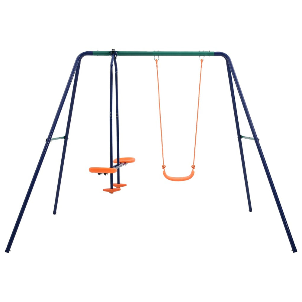 feed-cond-new, feed-sl-vidaXL Freight Payable, new, Orange, Outdoor Play Equipment, parcel, Swing Sets & Playsets, Toys & Games, Toys & Games > Outdoor Play Equipment > Swing Sets & Playsets, vidaXLSwing Set With 3 Seats Steel - Premium Swing Sets & Playsets from vidaXL - Just $137! Shop Online Buy Now at S & D's Value Store Family Business Best Customer Service