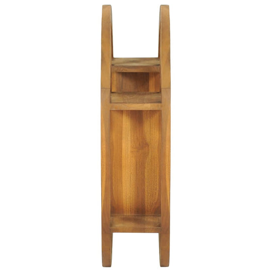 Yin Yang Wall Shelf 60x15x60 cm Solid Wood Teak