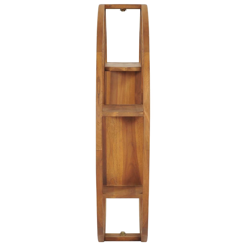 Yin Yang Wall Shelf 100x20x100 cm Solid Wood Teak