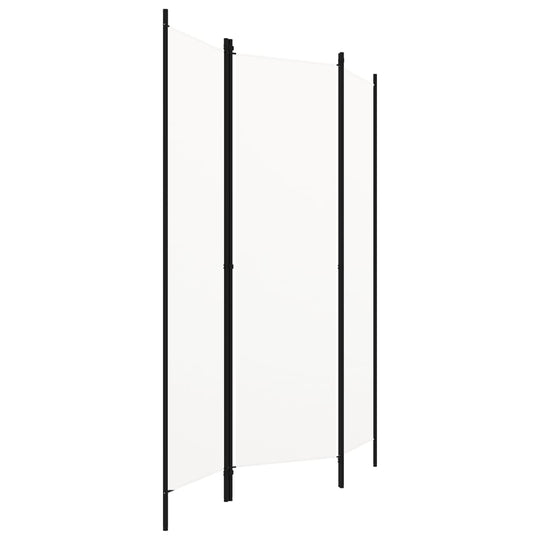 3-Panel Room Divider White 150x180 cm