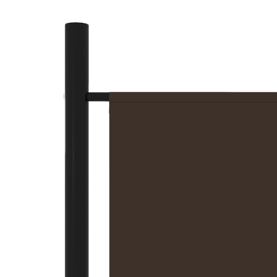 5-Panel Room Divider Brown 250x180 cm