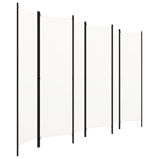 6-Panel Room Divider White 300x180 cm