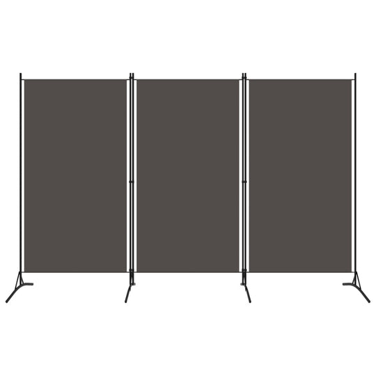 3-Panel Room Divider Anthracite 260x180 cm