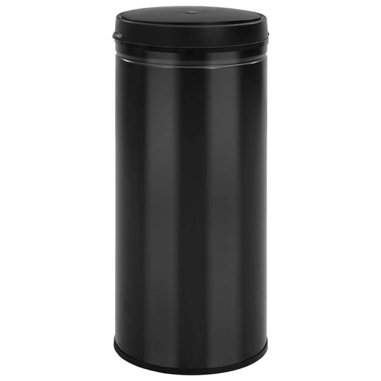 Automatic Sensor Dustbin 80L Carbon Steel Black, Affordable Quality DIY Trash Can with Touchless Operation, Luxe Design