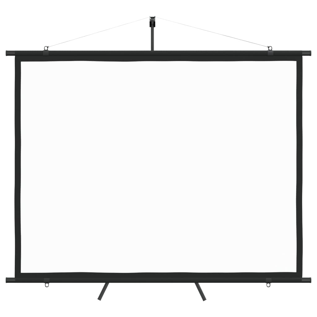 Affordable 90" projection screen with tripod for quality home theatre, classroom, or conference presentations. DIY luxe option.