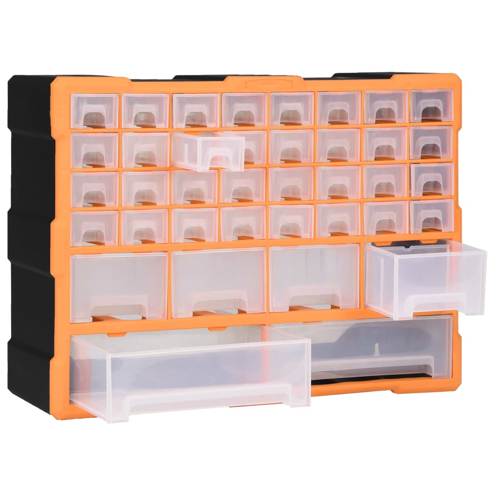 Multi-drawer Organiser with 38 Drawers 52x16x37.5 cm