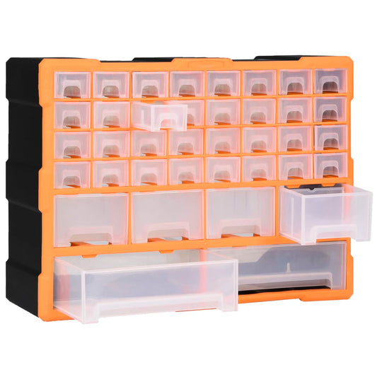 Multi-drawer Organiser with 38 Drawers 52x16x37.5 cm