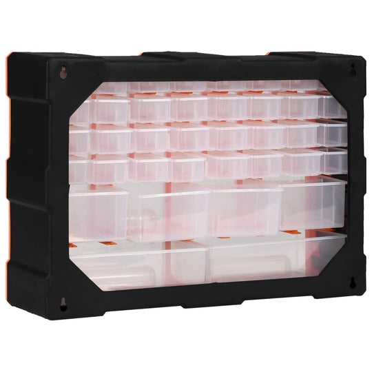 Multi-drawer Organiser with 38 Drawers 52x16x37.5 cm