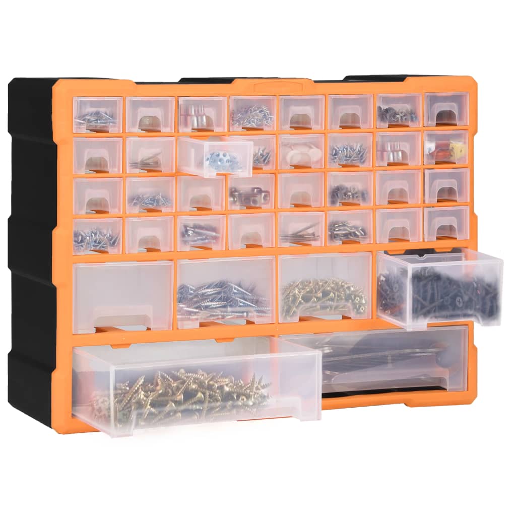 Multi-drawer Organiser with 38 Drawers 52x16x37.5 cm